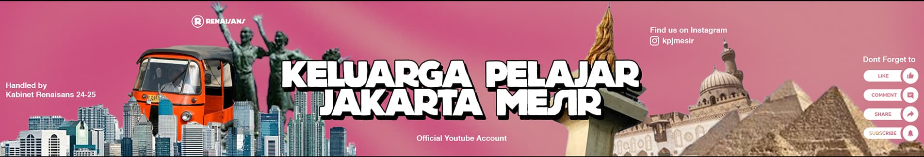 Spanduk Keluarga Pelajar Jakarta Mesir